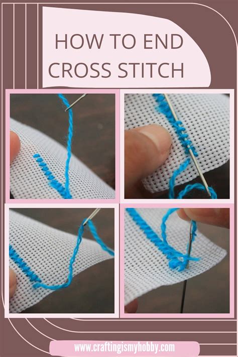 cross stitch ending thread pin stitch|4 Ways to End Cross Stitch Thread! .